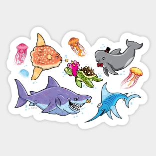 Sea Party Sticker